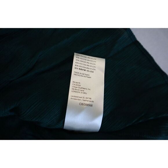 Free People OB1388568 Women's Sz S Garden Gem Green Daia Ruched Peplum Top - Picture 7 of 9